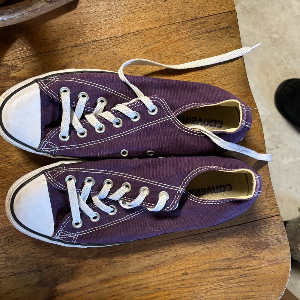 Converse Classic Purple Canvas Sneakers